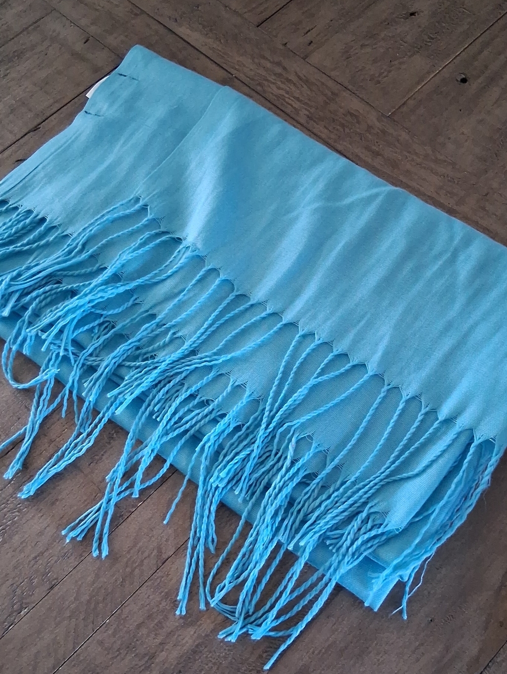 Powder Blue Pashmina Type Scarf